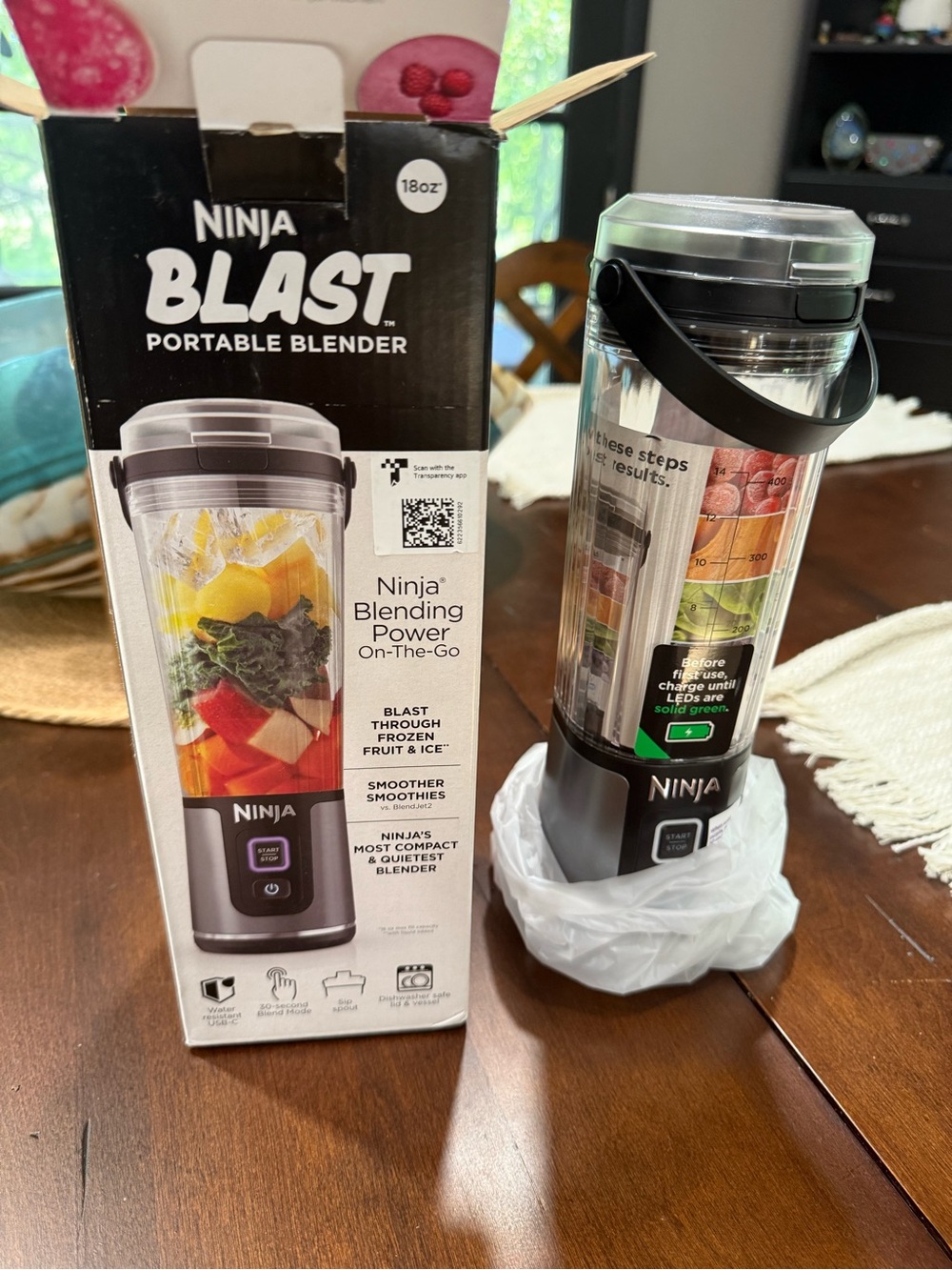 Ninja Portable Blender - Clear and Black